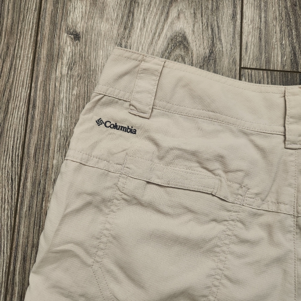 Columbia Beige Cream Cargo Hiking Shorts 4 T2 - Picture 10 of 13